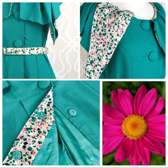 The Audrey 50’s Retro Style Coat Dress - Picture 6 of 8